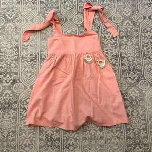 ***SOLD*** Petal and Pup Linen Babydoll Dress, 6